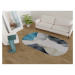 Umývateľný koberec 120x180 cm Oval – Vitaus