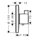 Hansgrohe Ecostat S, termostatická batéria Highflow pod omietku, chrómová, HAN-15756000