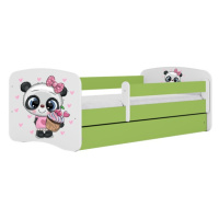 Detská posteľ Babydreams panda zelená
