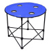 Stôl kempingový skladací SPLIT modrý