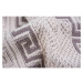 Sivo-béžový bavlnený koberec Vitaus Versace, 80 × 200 cm