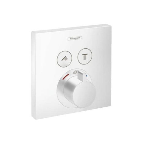 Vaňová batéria Hansgrohe Shower-Select bez podomietkového telesa matná bílá 15763700