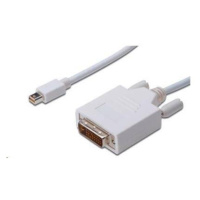 PREMIUMCORD Mini DisplayPort - DVI kábel 2 m, biely