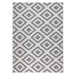 Kusový koberec Twin-Wendeteppiche 103132 grau creme – na ven i na doma - 80x250 cm NORTHRUGS - H