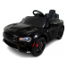 mamido  Elektrické autíčko Audi Doge SRT čierne s EVA kolesami a koženým ovládaním