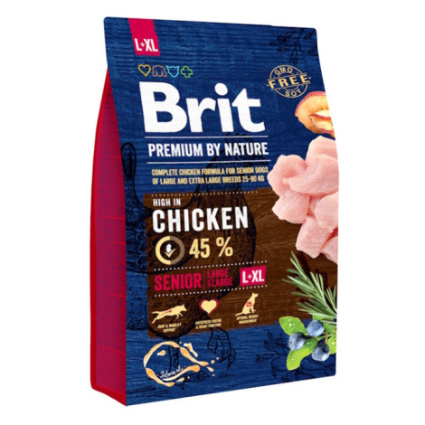 BRIT Premium by Nature Senior L+XL granule pre psov 1 ks, Hmotnosť balenia: 3 kg