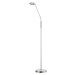 LED stmievateľná stojacia lampa v striebornej farbe (výška 150 cm) Dent – ​​Fischer & Honsel