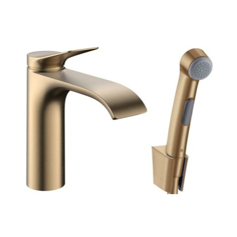 Hansgrohe Vivenis umývadlová batéria s bidetovú spŕškou kartáčovaný bronz 75210140