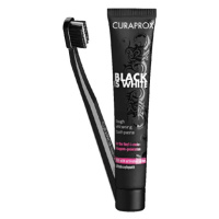 CURAPROX BLACK IS WHITE SET zubná pasta 90 ml. + kefka