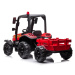mamido Detský elektrický traktor s prívesom BLT červený