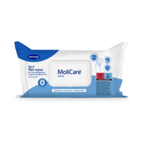 MOLICARE Skin wet wipes 3v1 50 ks