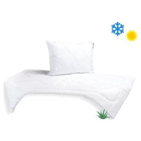 Brotex celoročná súprava, prikrývka Aloe Vera 140 × 200 cm celoročné 850 g + vankúš UNICO Aloe V