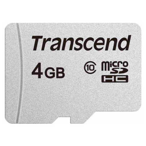 Karta TRANSCEND MicroSDHC 4GB 300S, trieda 10, bez adaptéra