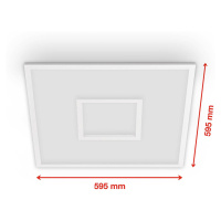 LED panel Centreback CCT RGB 60x60cm biely