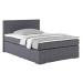 Posteľ Boxspring NERO PL: 140/200 cm, tmavosivá