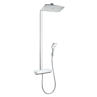 Hansgrohe Raindance Select E, sprchový set Showerpipe 360 s termostatom, EcoSmart 9 l/min, biela