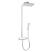 Hansgrohe Raindance Select E, sprchový set Showerpipe 360 s termostatom, EcoSmart 9 l/min, biela