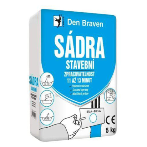 DEN BRAVEN Sadra stavebná 5 kg