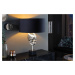LuxD 26676 Dizajnová stolová lampa Madigan 56 cm čierno-strieborná