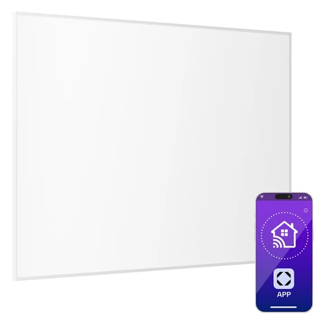 Klarstein Wonderwall 960 Smart, infračervený ohrievač, 80 x 120 cm, 960 W, týždenný časovač, IP2