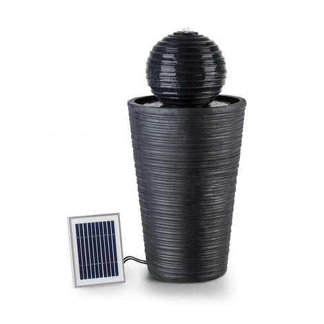 Blumfeldt Liquitorre XL, solárna fontána, 200 l/h, solárny panel, 2 W, akumulátor, LED, polyresi