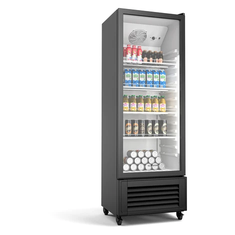 Klarstein GrandCooler chladnička na nápoje, 270 l, LED osvetlenie, s kolieskami, 4 police