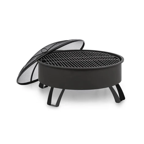 Blumfeldt Oreos, 2 v 1 nádoba na oheň a gril, Ø 75 cm ochrana pred iskrami, Ø 68 cm gril, oceľ, 