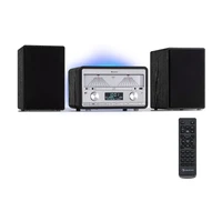 Auna Elton, stereo systém, CD, BT, MP3, DAB+, FM rádio, VU merač, podsvietenie