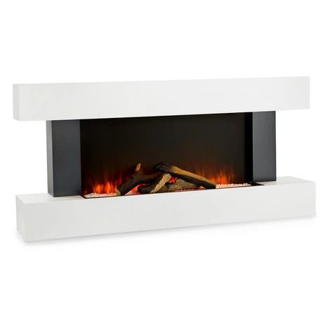 Klarstein Studio Light & Fire 1, elektrický krb, 1000/2000 W, MDF, diaľkové ovládanie, biely