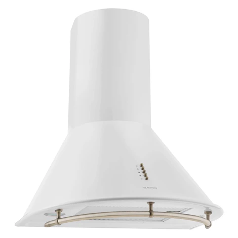 Klarstein Lumio Neo, digestor, 60 cm, komínový, 615 m³/h, retro dizajn, nehrdzavejúca oceľ, biel