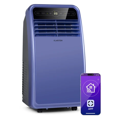 Klarstein Metrobreeze New York Smart 7k, mobilná klimatizácia, 7000 BTU/2,1 kW, A, diaľkový ovlá