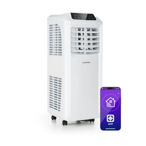 Klarstein Pure Blizzard Smart 9k, mobilná klimatizácia, 9 000 BTU/2,6 kW, A, diaľkový ovládač