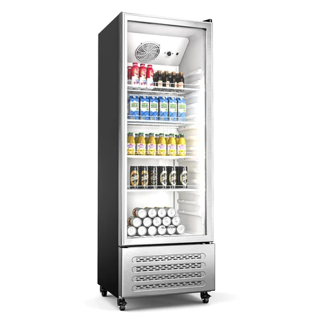 Klarstein GrandCooler chladnička na nápoje, 270 l, LED osvetlenie, s kolieskami, 4 police
