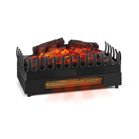 Klarstein Kamini FX, elektrický krb, krbová vložka, 1000/2000 W, 2 W LED, čierny