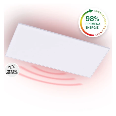 Klarstein Wondersky, infračervený stropný ohrievač, 120 x 60 x 6,5 cm (Š x V x H), 700 W, IP44