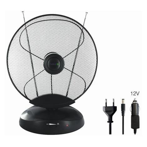 EVOLVEO Xany 4, 230/12V, aktívna izbová anténa FM/DAB+/DVB-T2, filter LTE, 4G, 5G