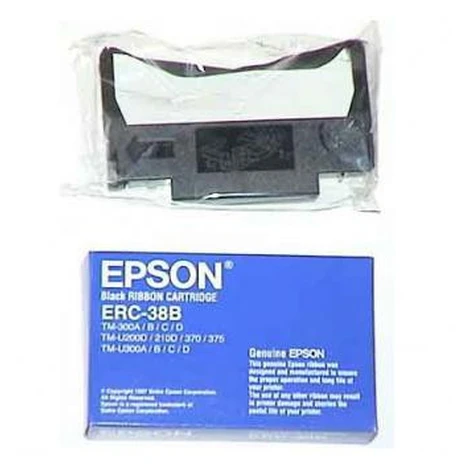 Epson originál páska do pokladne, C43S015374, ERC 38, čierna, Epson TM-300, U 375, U 210, U 220