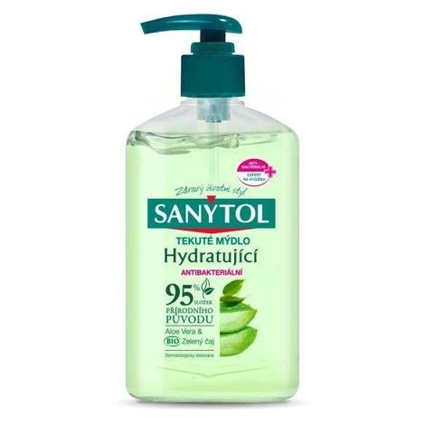 Mydlo tekuté Sanytol hydratujúce aloe a zelený čaj 250ml