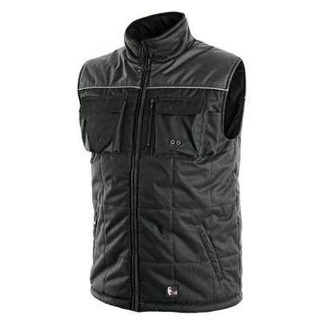 Vesta CXS SEATTLE, pánska, zimná, fleece, čierno-šedá, veľ. M