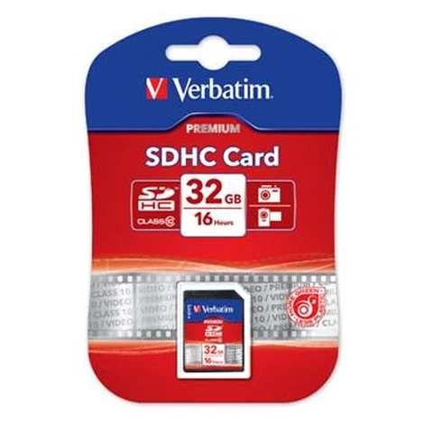 Verbatim Secure Digital Card Premium U1, 32GB, SDHC, 43963, UHS-I U1 (Class 10)