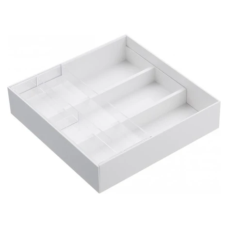 Priehradky do zásuvky Yamazaki Tower Desk Tray, biele