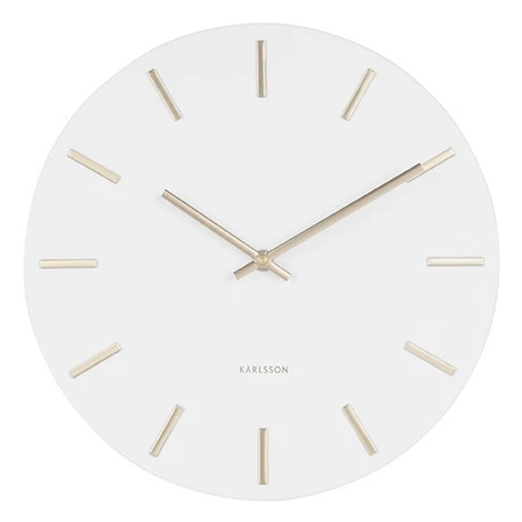 Nástenné hodiny Charm Small Karlsson KA5821WH, 30cm