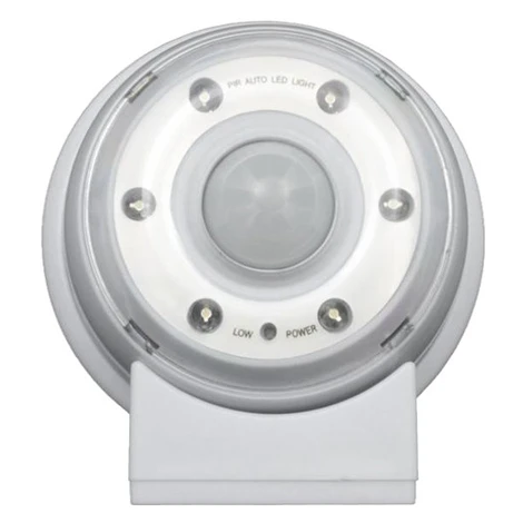 Svietidlo, lampa do skrine na batérie s pohybovým senzorom PIR, magnet + háčik