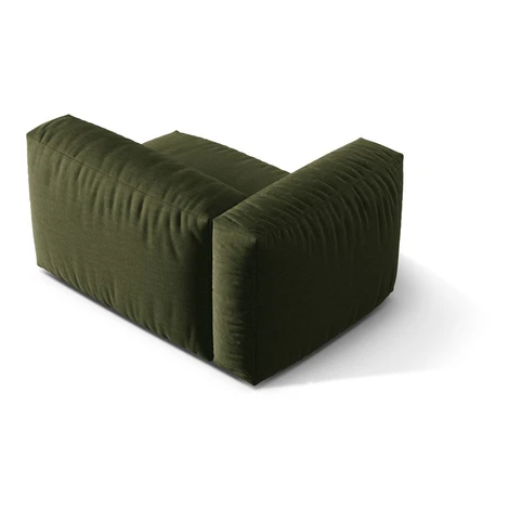 Zelený modul pohovky (ľavý roh) Martina – Micadoni Home