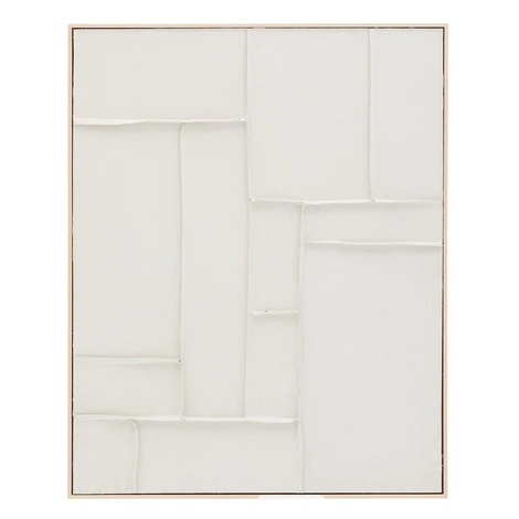 Ručne maľovaný/3D obraz s rámom/na plátne 80x100 cm Klis – Kave Home