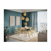 Jedálenský stôl s doskou v dubovom dekore v prírodnej farbe 100x180 cm Lago – TemaHome