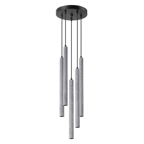 Sivé betónové závesné svietidlo ø 25 cm Fideus – Sollux SOLLUX LIGHTING