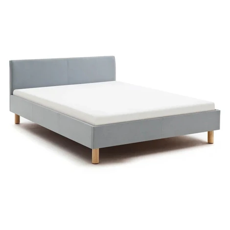 Modrá/sivá čalúnená dvojlôžková posteľ bez roštu 140x200 cm Lena – Meise Möbel