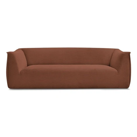 Oranžová menčestrová pohovka 242 cm Giorgia – Bobochic Paris