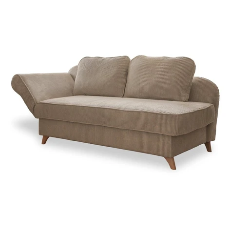 Taupe menčestrová leňoška (ľavý roh) Chic Charlotte – Miuform